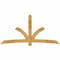 Ekena Millwork Davenport Rough Sawn Timber Gable Bracket, Western Red Cedar, 108"W x 54"H x 2"D x 6"F, 12/12 Pitch GBW108X54X0206DAV00RWR - alternate 1
